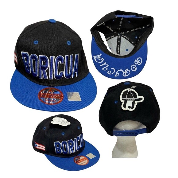 BORICUA Embroidered Hip hop Snapback Adjustable Baseball Cap Hat - Picture 2 of 16